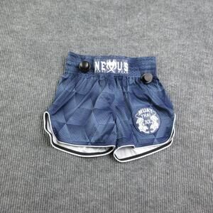 Nexus Shorts Mens S Blue Athletic Microfiber Drawstring Pockets Muay Thai 26x3.5